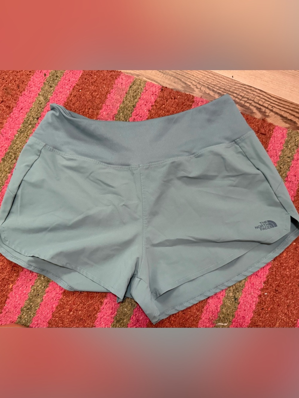 The North Face Women's Seafoam Green Athletic Shorts